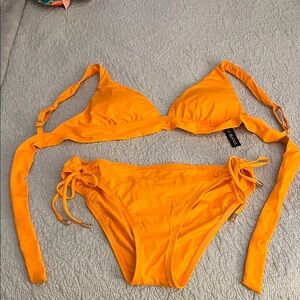 La Blanca bright orange bikini set. NWOT